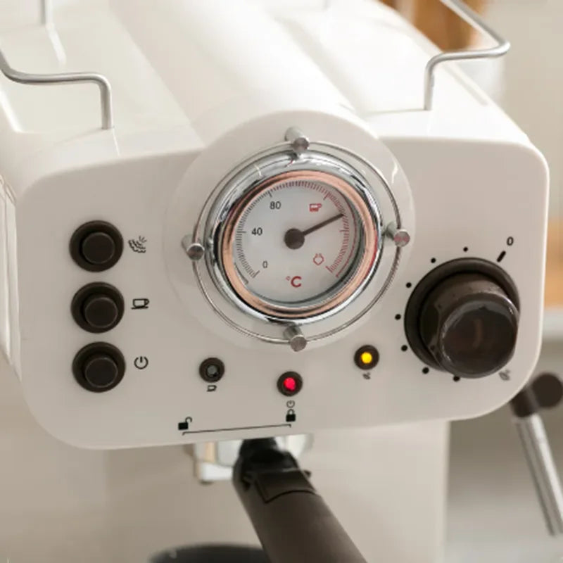 Coffee machine vintage classic small semi-automatic Italian pressure steam