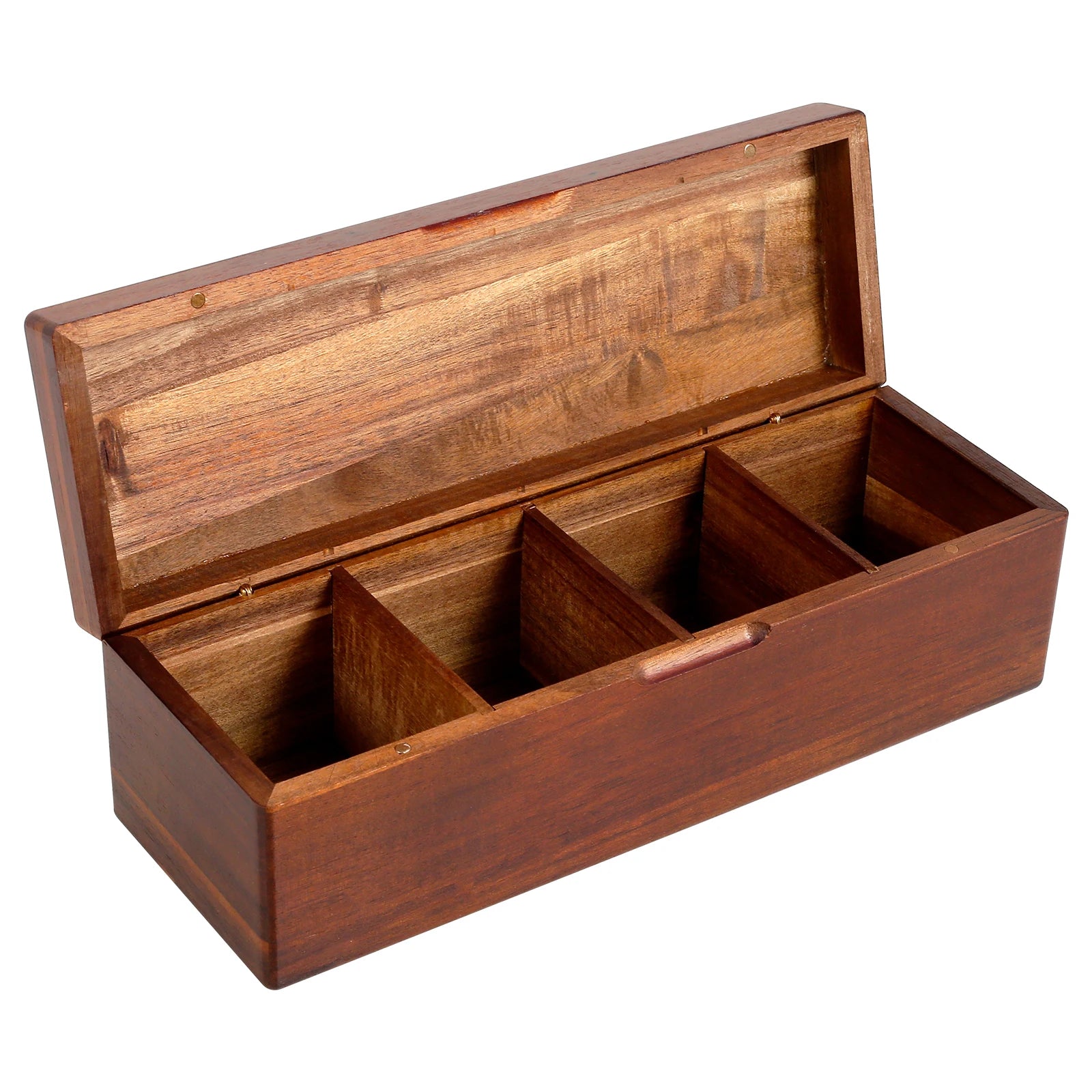 Wooden Tea Box 4/8 Grids Multifunctional Tea Storage Box with Lid Tea Bag Holder