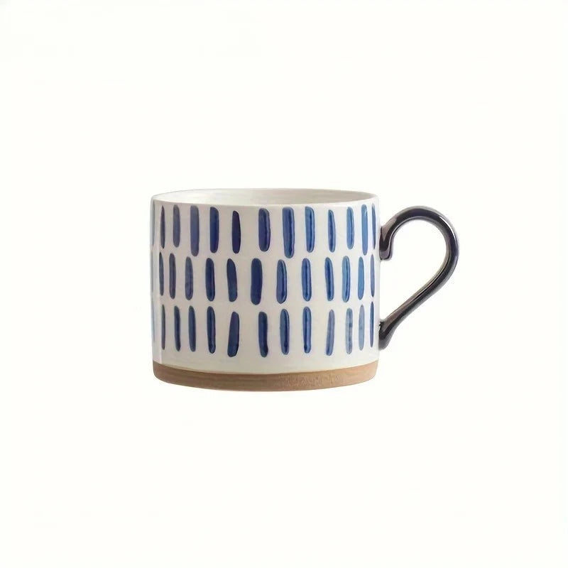 KEMORELA 1PCS 450ML Nordic Ceramic Cup Coffee Milk Mug with Handle Cup