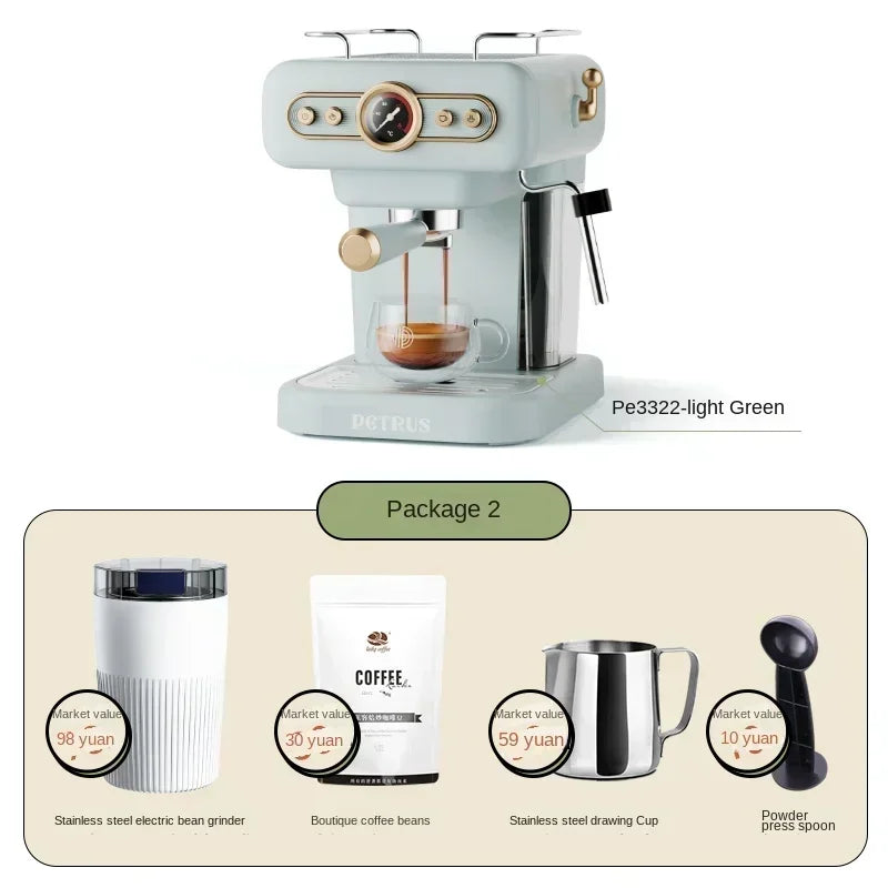 Italian coffee machine, household small fully semi-automatic concentrated