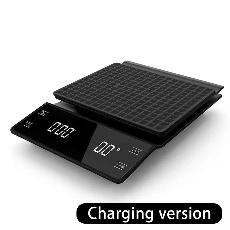 Mini Coffee Scale with Timer 3 Units High Precision LCD Display Electronic Pour