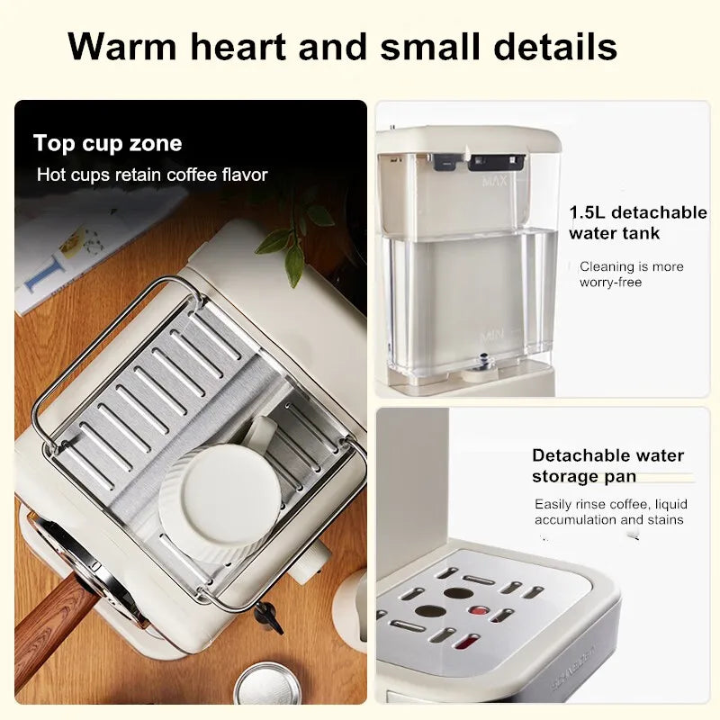 Espresso Coffee Machine Semi-Automatic Home & Office Coffee Maker Coffee