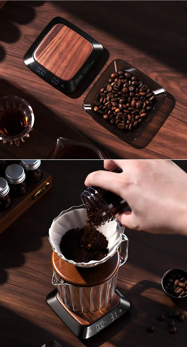 Bincoo Espresso Pour Over Smart Scale Mini Digital Coffee Scale with Timer