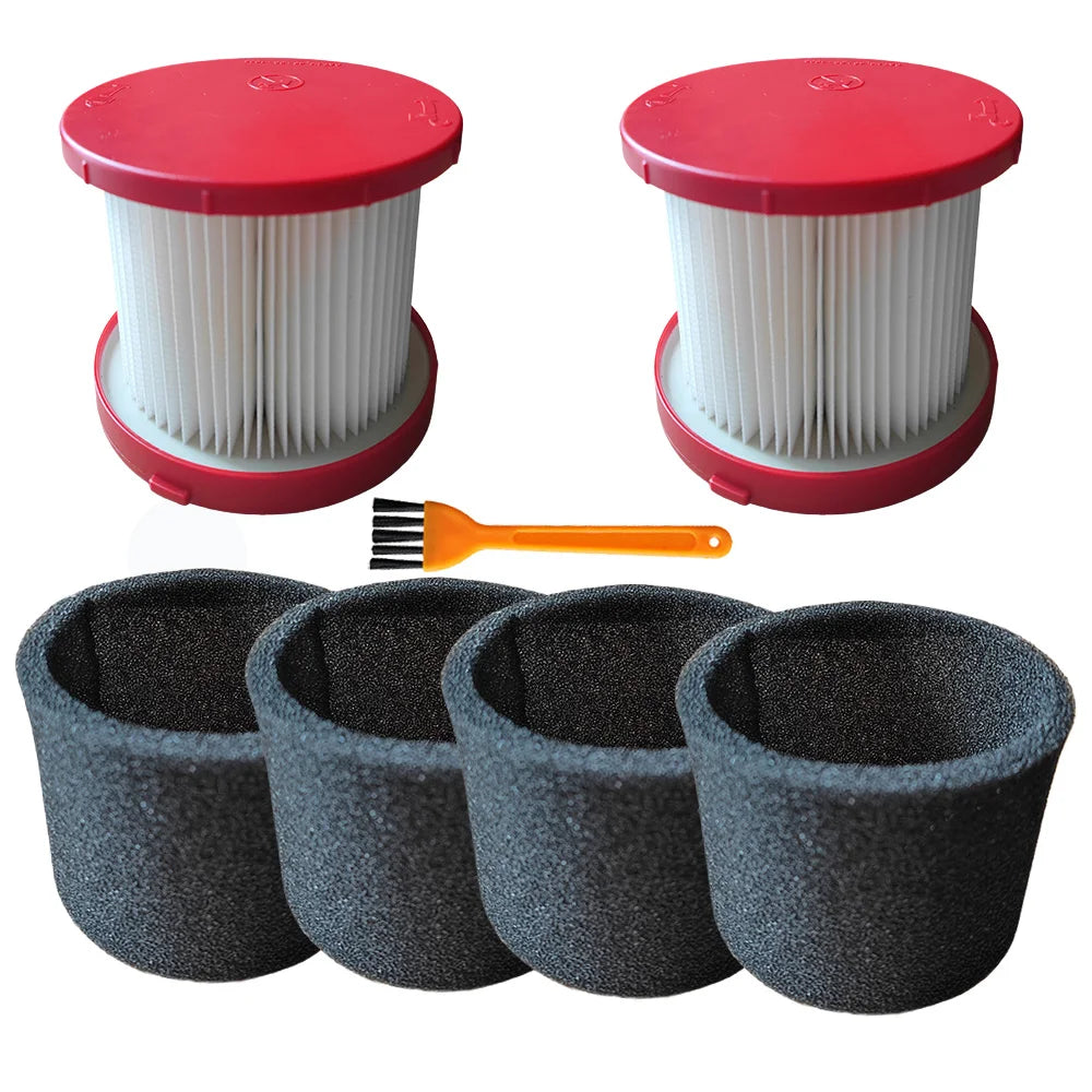 HEPA Filter Foam Sleeve Filters Replacements for Milwaukee Cordless