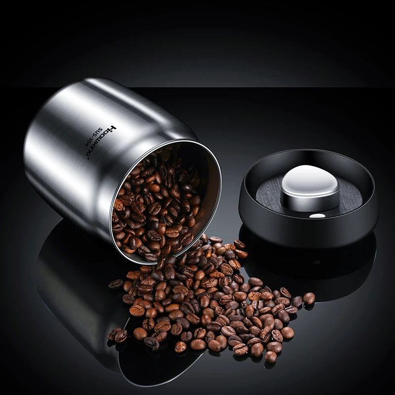 Vacuum sealed tank Coffee bean storage tank Household stainless steel storage