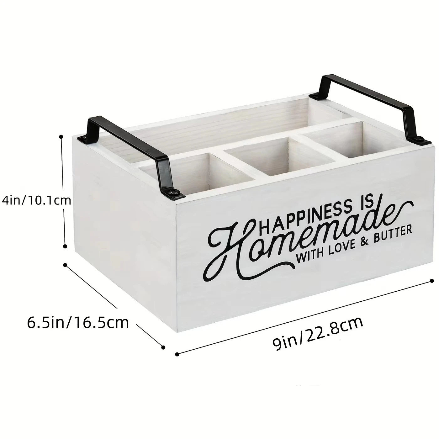 1PC Wooden Dividing Knife Fork Spoon Storage Box Household Kitchen Box