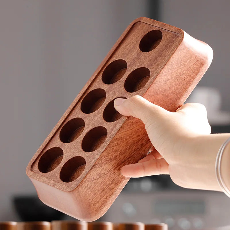 Magnetic Coffee Bean Dispensing Bottle with Glass Test Tube Display Stand