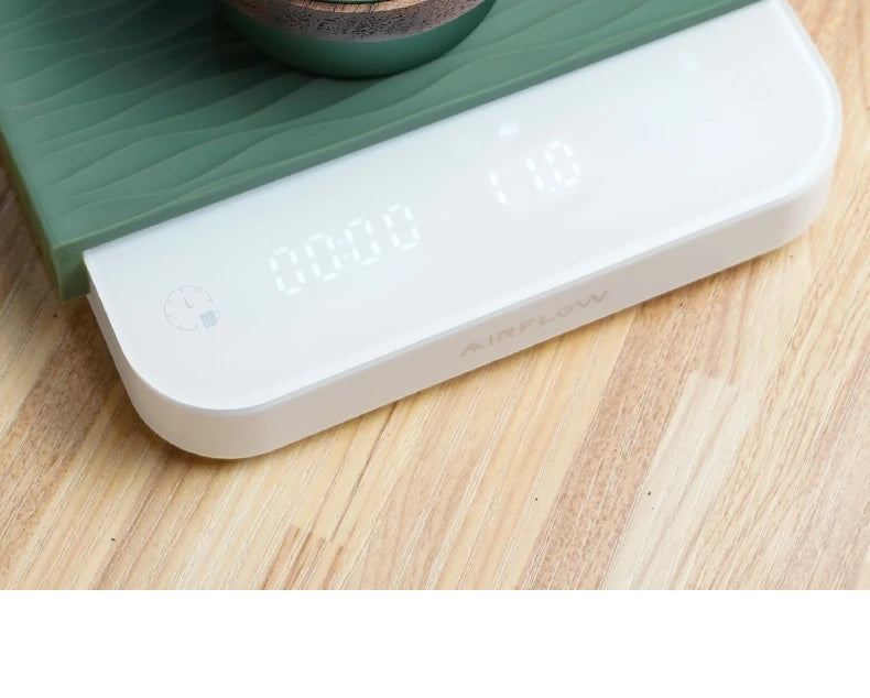 AIRFLOW Coffee Scale With Timer LED Screen Espresso Precision Measures
