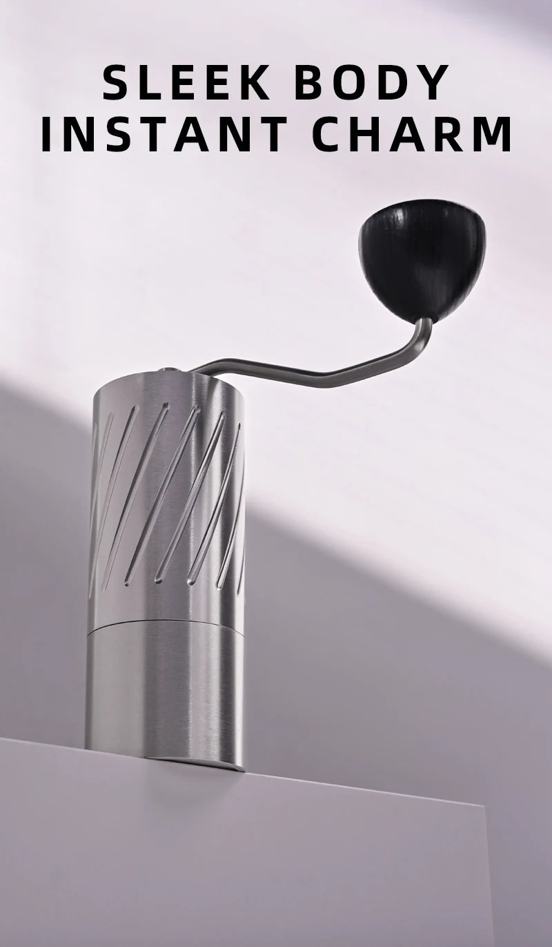 NEW High Quality Portable 420 Stainless Steel 7-Star Conical Manual Hand Grinder