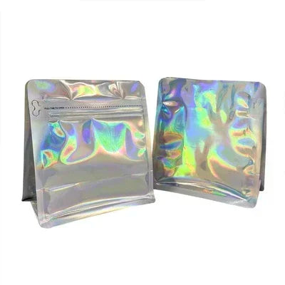 Holographic Coffee Bean Powder with ValveTea Storage Bag Mylar Packaging