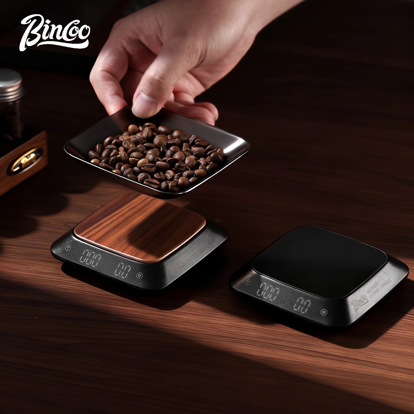 Bincoo Espresso Pour Over Smart Scale Mini Digital Coffee Scale with Timer