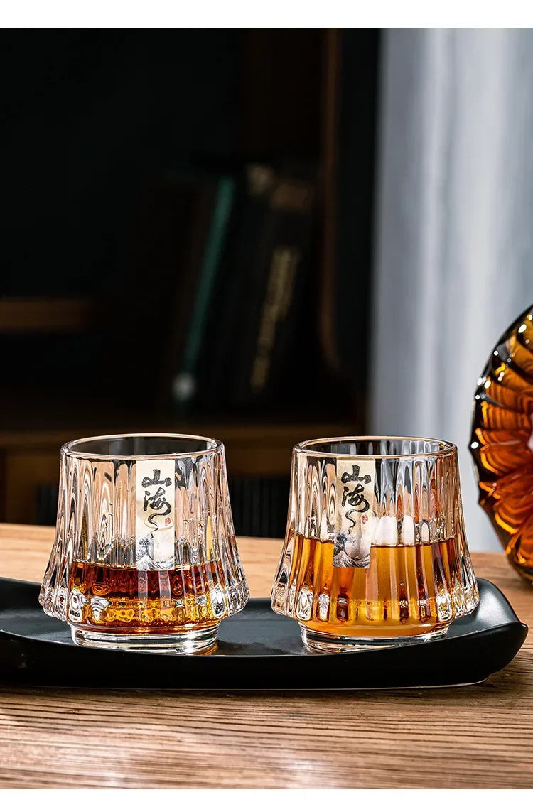 Shanhai Glass Whiskey Cup Set Shanhai Cup Household foreign wine glasses