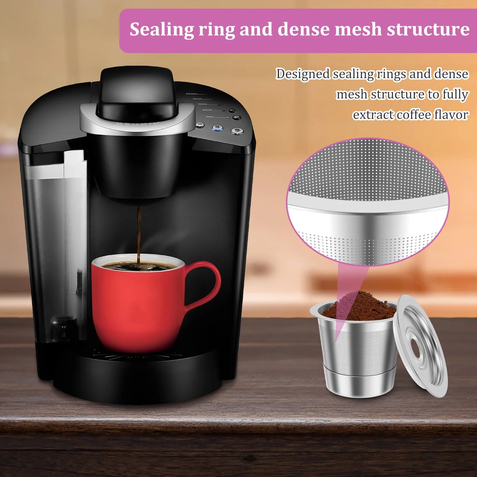 Reusable Espresso Capsules Refillable Coffee Pod Stainless Steel Cups