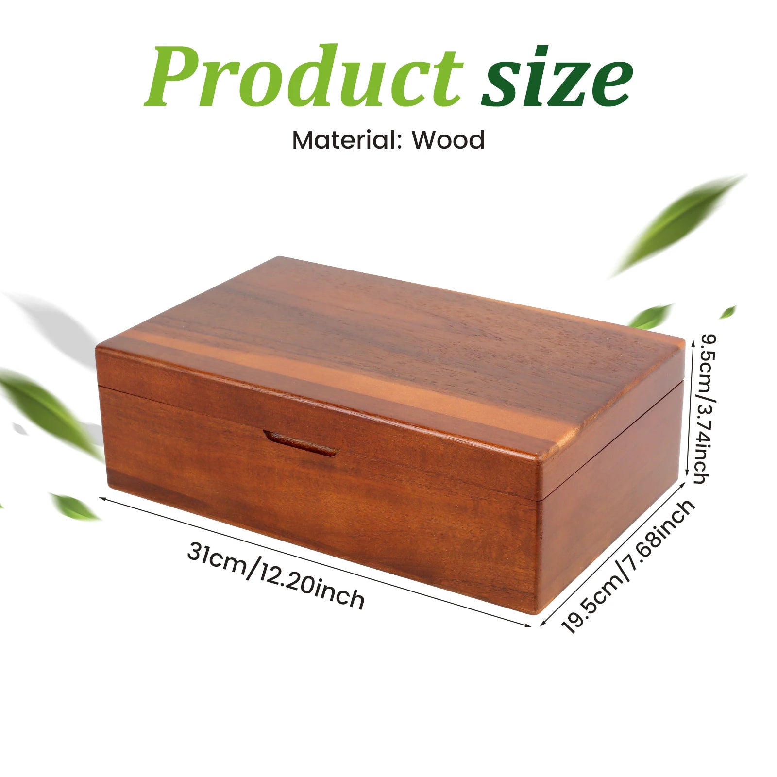 Wooden Tea Box 4/8 Grids Multifunctional Tea Storage Box with Lid Tea Bag Holder