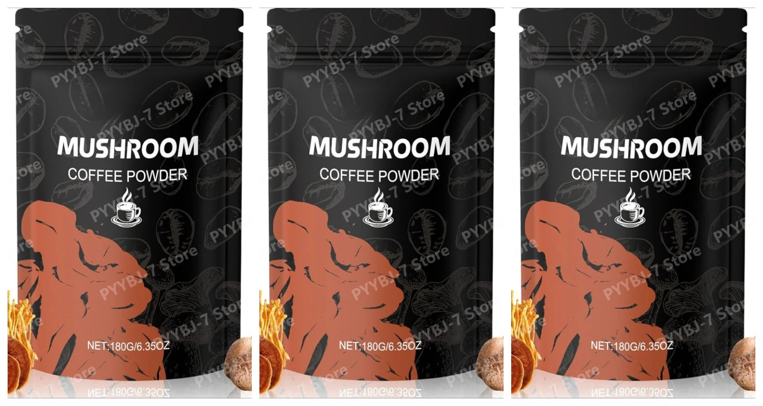 Mushroom Coffee Powder Dietary Supplement for Mental Clarity