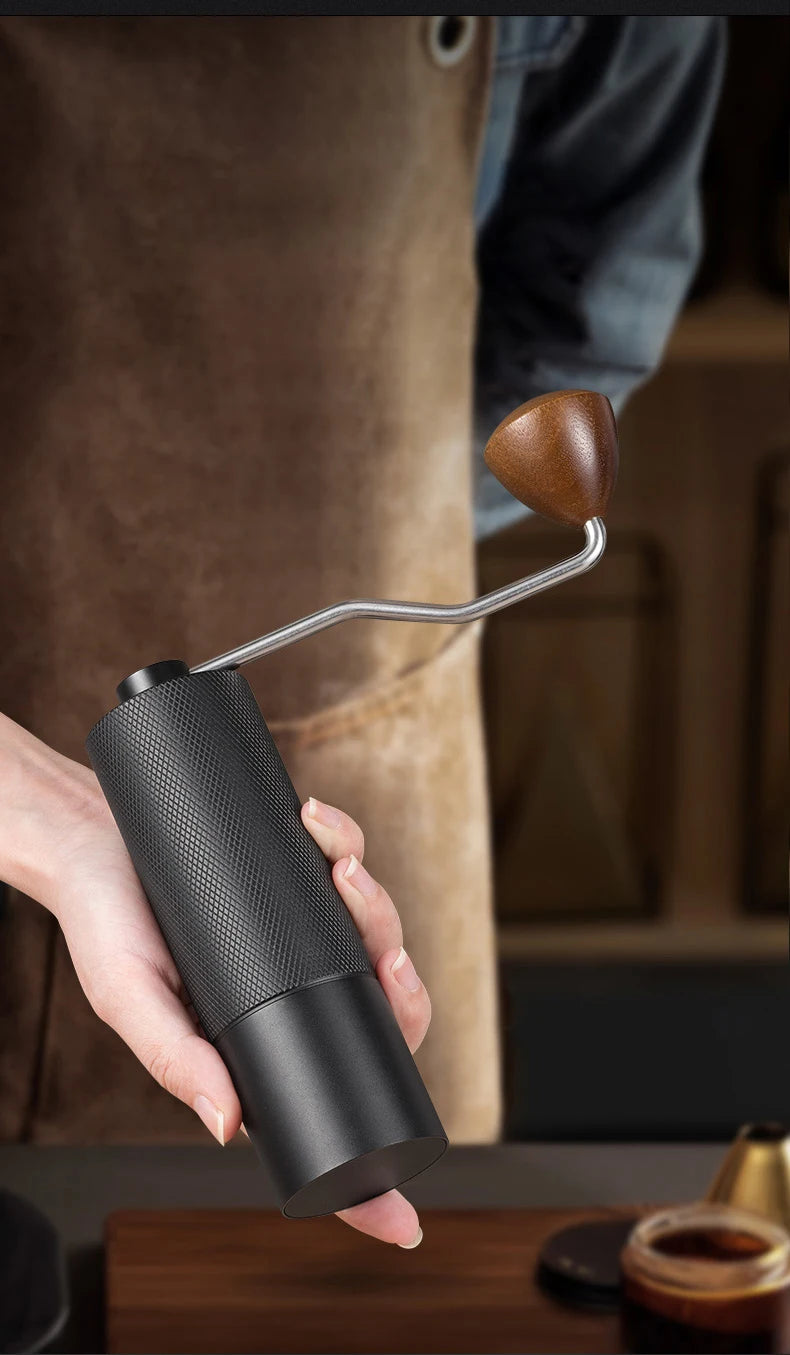 Manual Coffee Grinder Stainless Steel Conical Burr Adjustable Hand Grinder