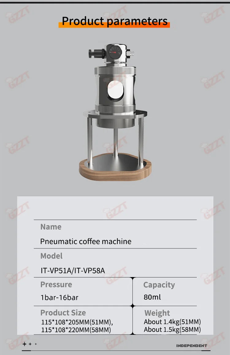 Rapid Air Pressure Extraction Air Pump Manual Camping Portable Espresso Maker