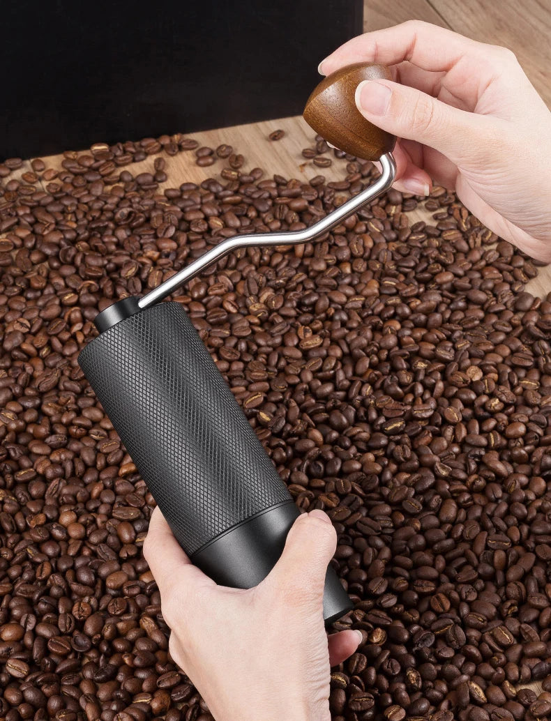 Manual Coffee Grinder Stainless Steel Conical Burr Adjustable Hand Grinder