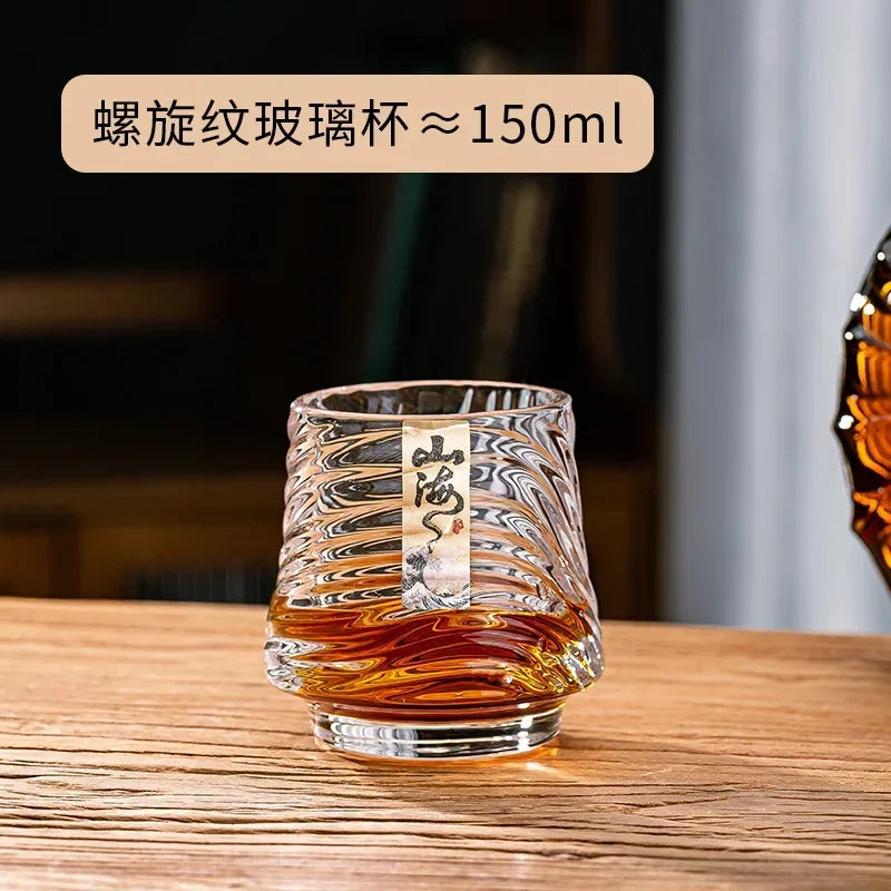 Shanhai Glass Whiskey Cup Set Shanhai Cup Household foreign wine glasses