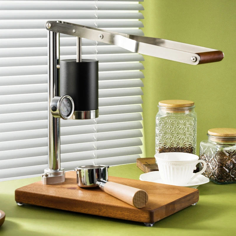 Manual Espresso Machine Retro Design High-Pressure Extraction Rich Oil Content