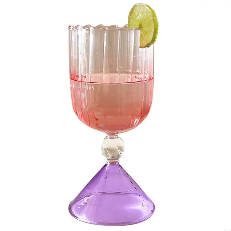 Kitchen Glasswares Colorful Cocktail Cups Creative Wine Cup Unique Flower Cup