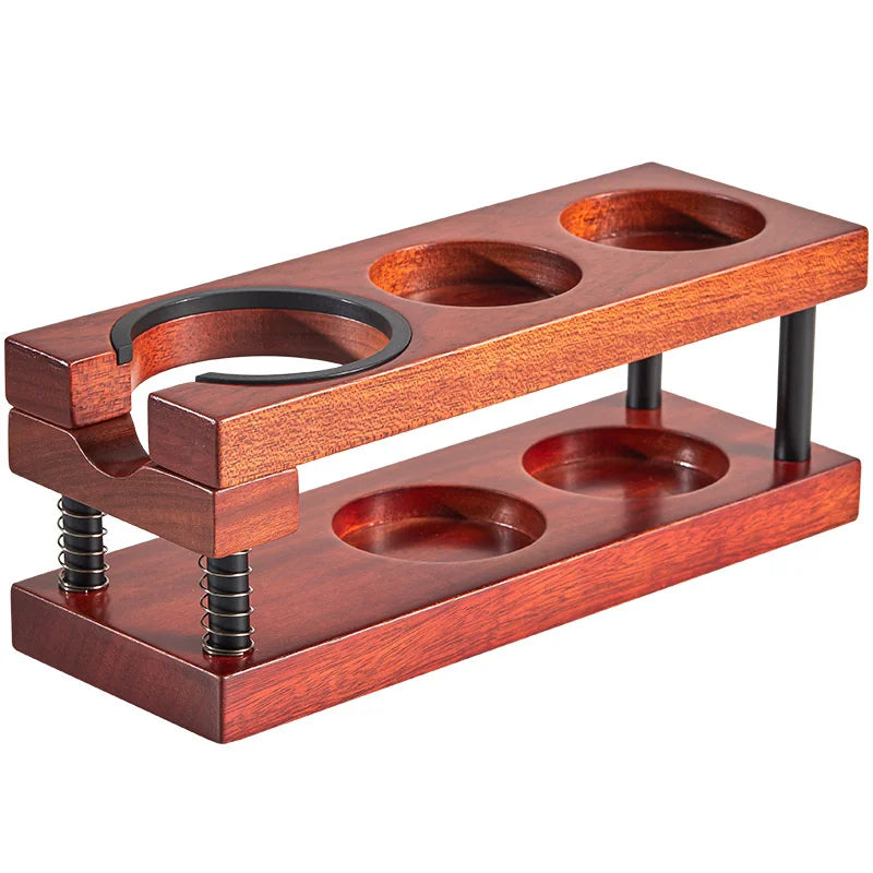 Wooden Coffee Barista Tamping Station