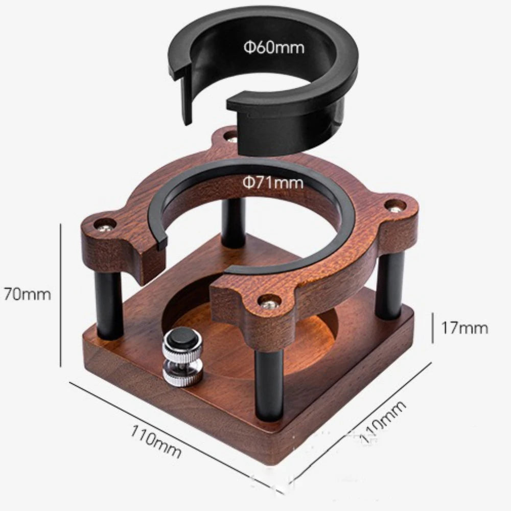 Wooden Coffee Tamper Station Base Tamper Holder Espresso Tamper Mat
