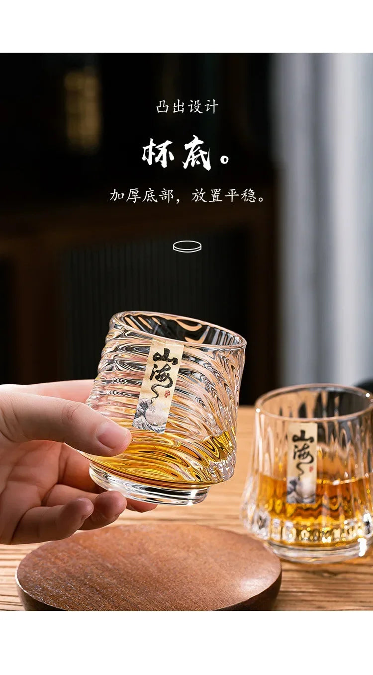 Shanhai Glass Whiskey Cup Set Shanhai Cup Household foreign wine glasses