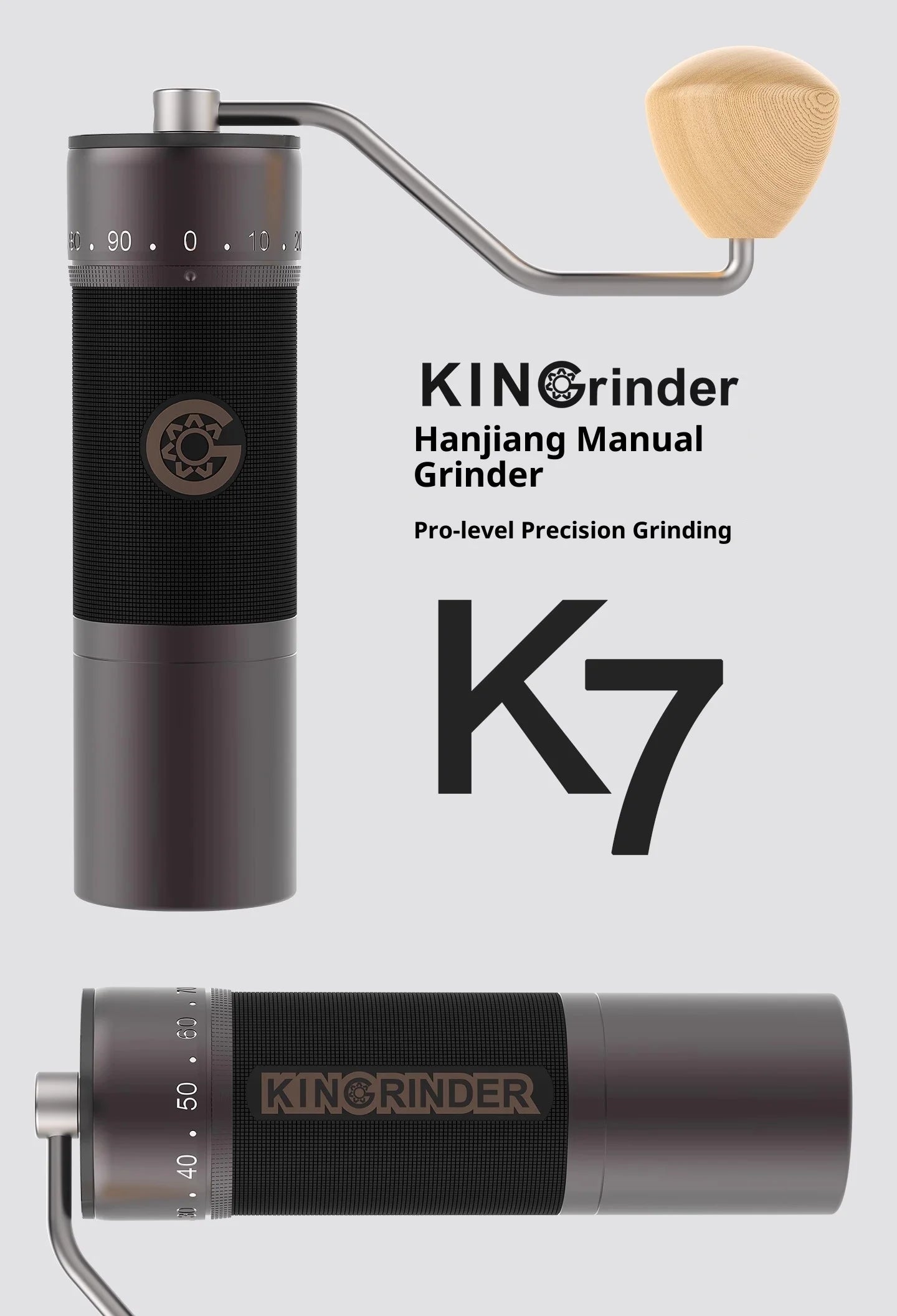 Original KinGrinder Coffee Bean Hand Grinders Pour Over Coffee Hand Mill