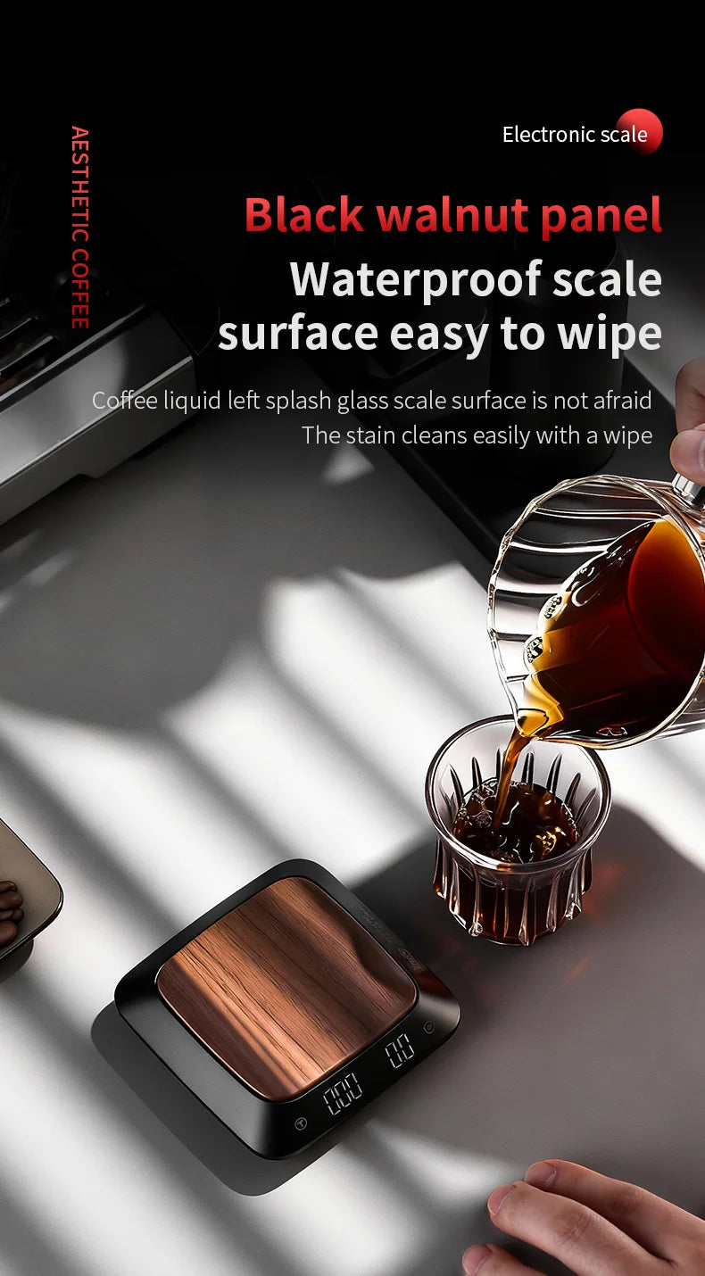 Bincoo Espresso Pour Over Smart Scale Mini Digital Coffee Scale with Timer