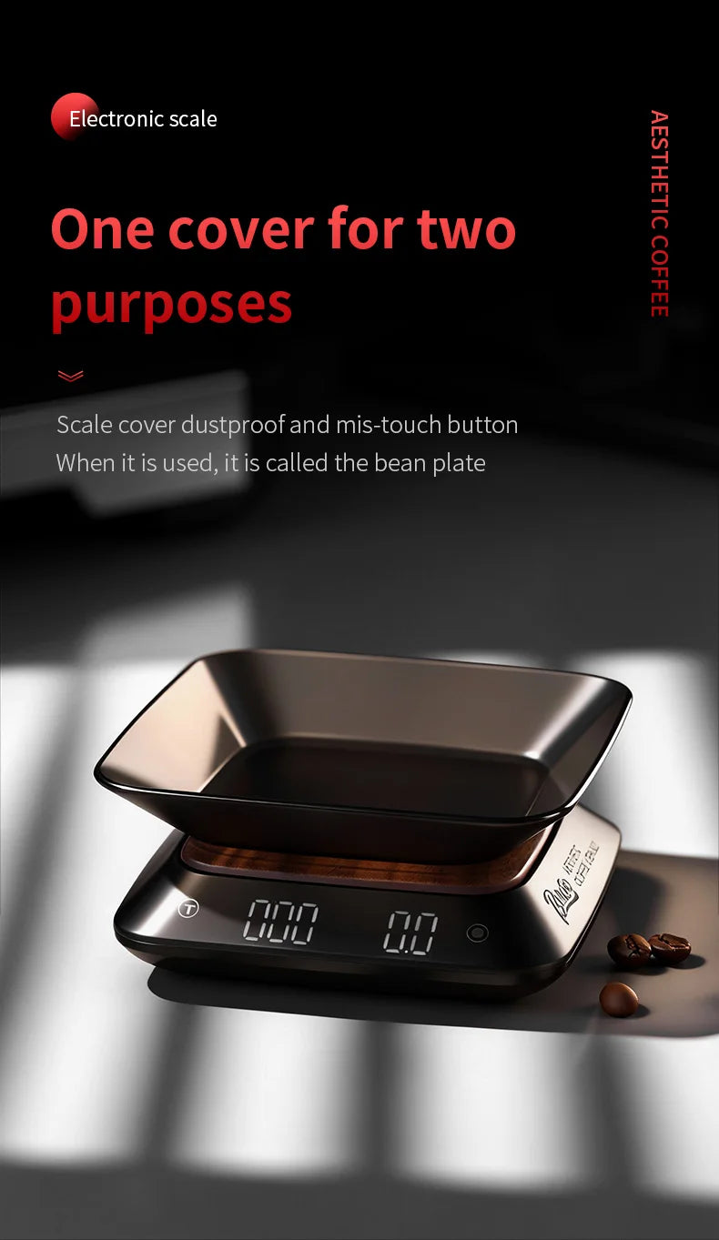 Bincoo Espresso Pour Over Smart Scale Mini Digital Coffee Scale with Timer