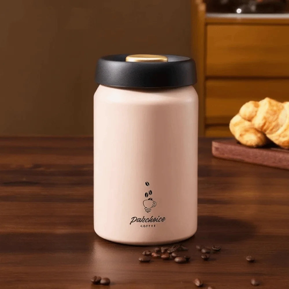 Stainless Steel Vacuum Coffee Container Moisture-Proof Keep Fresh Coffee Bean