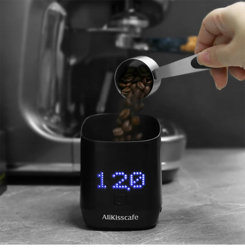 AliKisscafe Digital Dosing Cup Coffee Scale Display Tray Precise Scale Cup