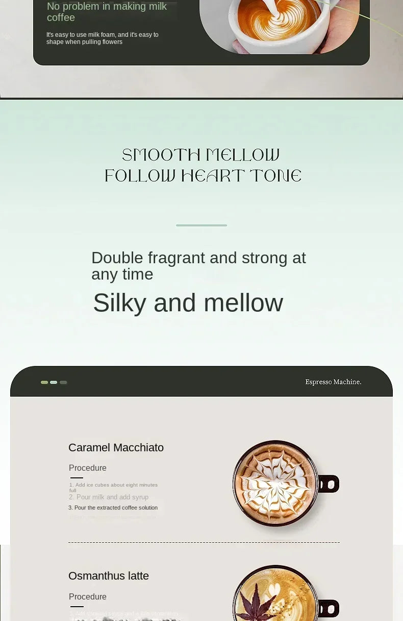 Italian coffee machine, household small fully semi-automatic concentrated
