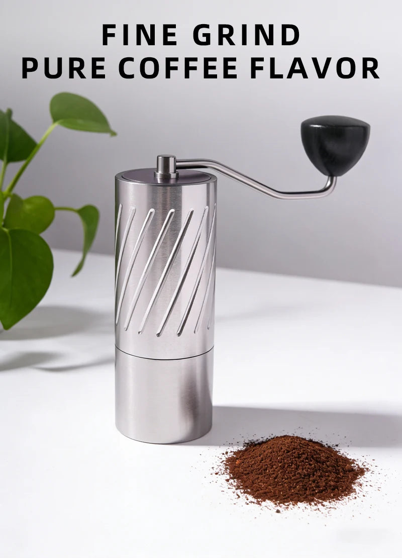 NEW High Quality Portable 420 Stainless Steel 7-Star Conical Manual Hand Grinder