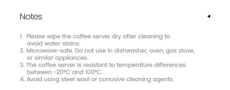 Coffee Server Glass Coffee Dripper for Home Brewing Kitchen Accessories
