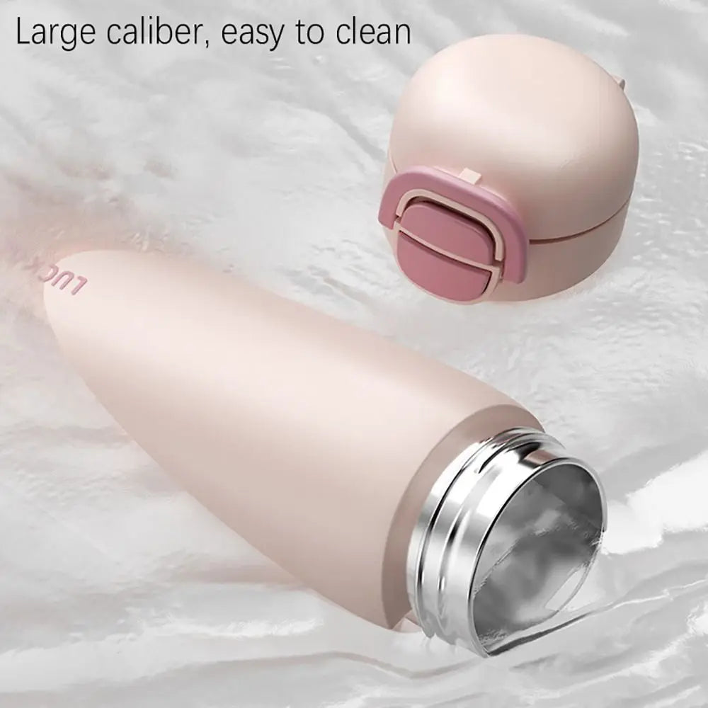 500ML Double Drink Vacuum Flasks 316 Stainless Steel With Straw Water Bottle
