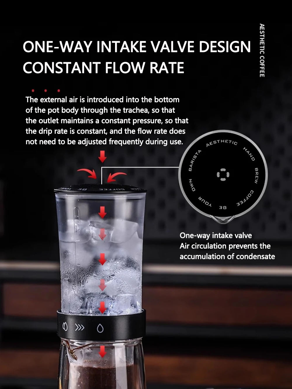 Cold Brew Coffee Maker, Slow Drip Iced Coffee Brewer Glass Coffee Maker