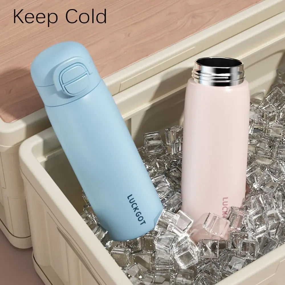 500ML Double Drink Vacuum Flasks 316 Stainless Steel With Straw Water Bottle