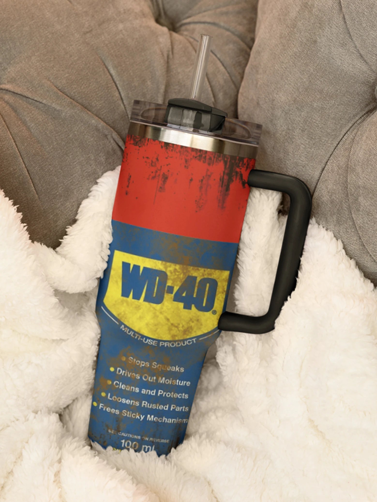 40oz Tumbler With Lid, Insulated Stainless Steel Cup, Portable Vacuum Mug