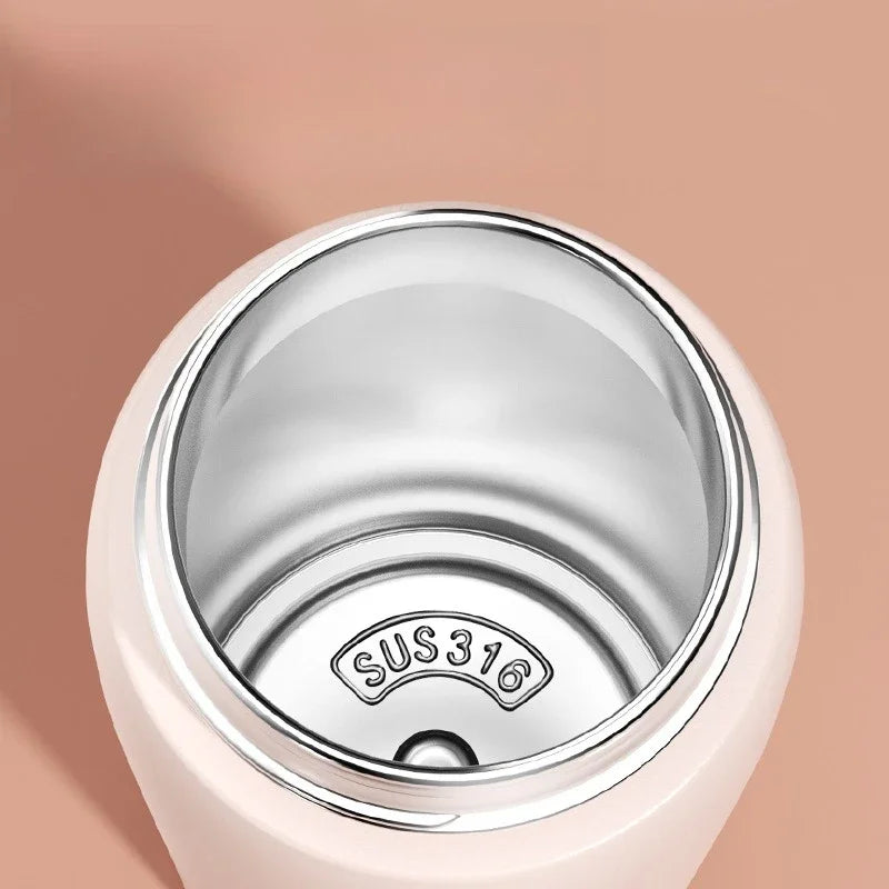 Stainless Steel Insulated Bottle Student Portable Double Drink Bouncing Cup